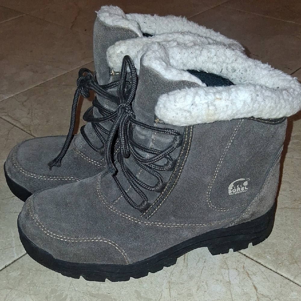 Sorel Suede Waterfall Winter Boots with Fur Lining 8